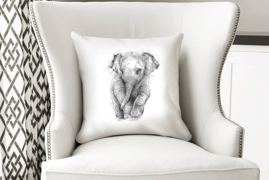 Elephant Cushion, Pillow, Soft Furnishings, Home decor, Art for the Home
