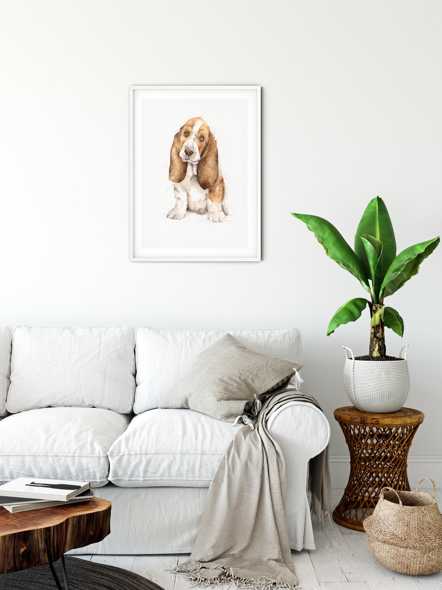 Basset Hound Limited Edition Giclee Art Print