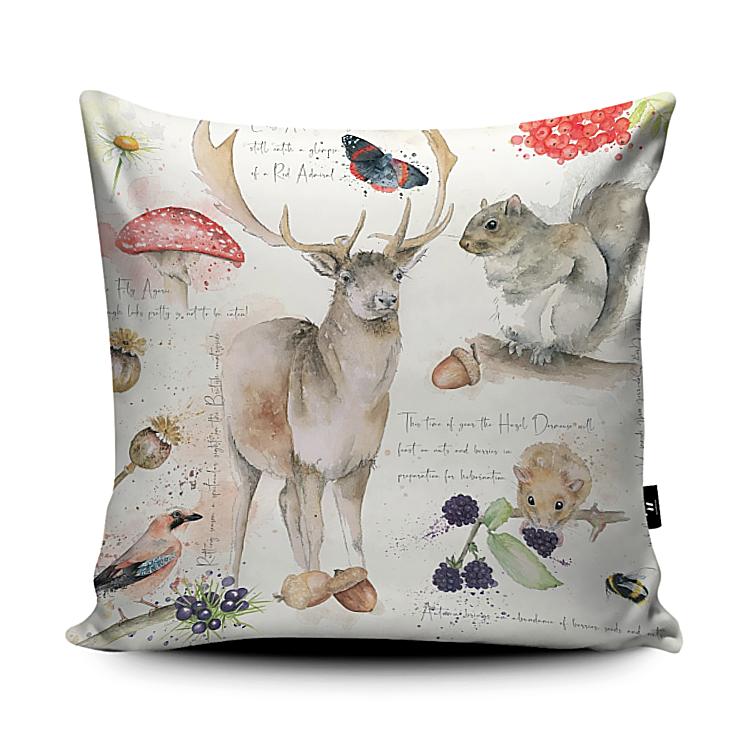 Autumn Cushion, Pillow, Soft Furnishings, Home decor, Art for the Home, Nature's Diary